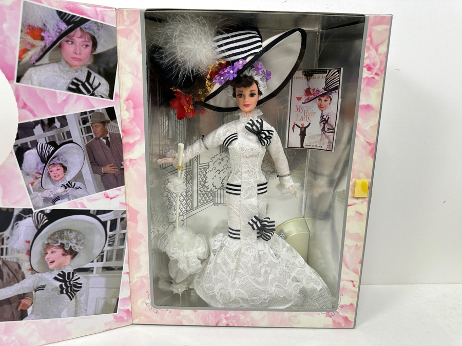 Vintage 1995 Mattel Hollywood Legends Collection Eliza Doolittle In My Fair Lady Barbie Doll With Box 15497 [Photo 4]