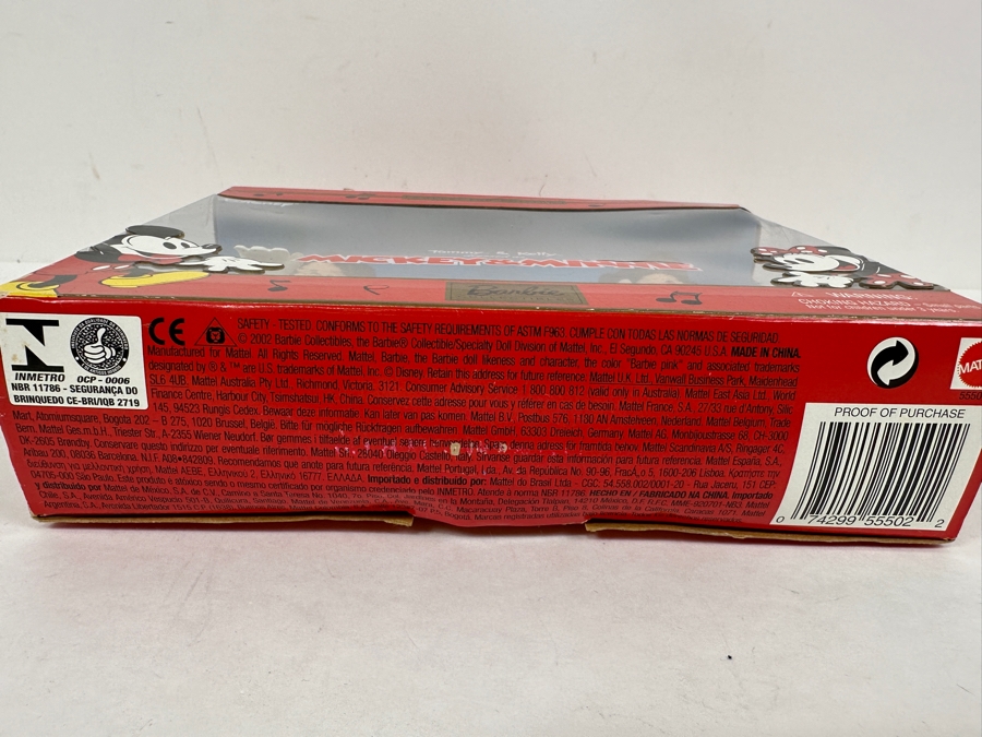 Vintage 2002 Mattel Barbie Collectibles Collector Edition Mickey & Minnie Barbie Doll With Box [Photo 5]