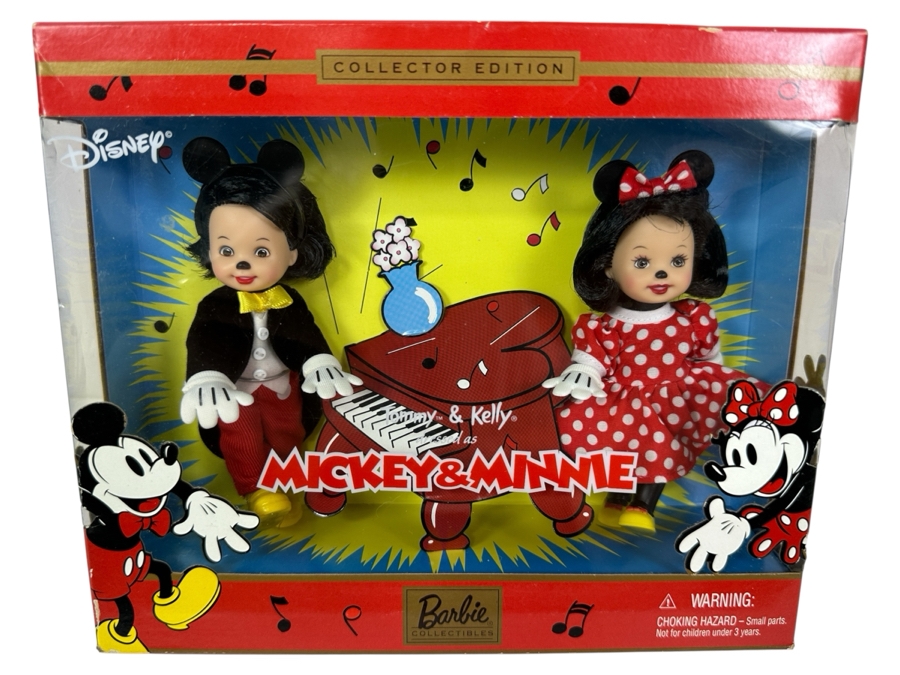 Vintage 2002 Mattel Barbie Collectibles Collector Edition Mickey & Minnie Barbie Doll With Box [Photo 1]