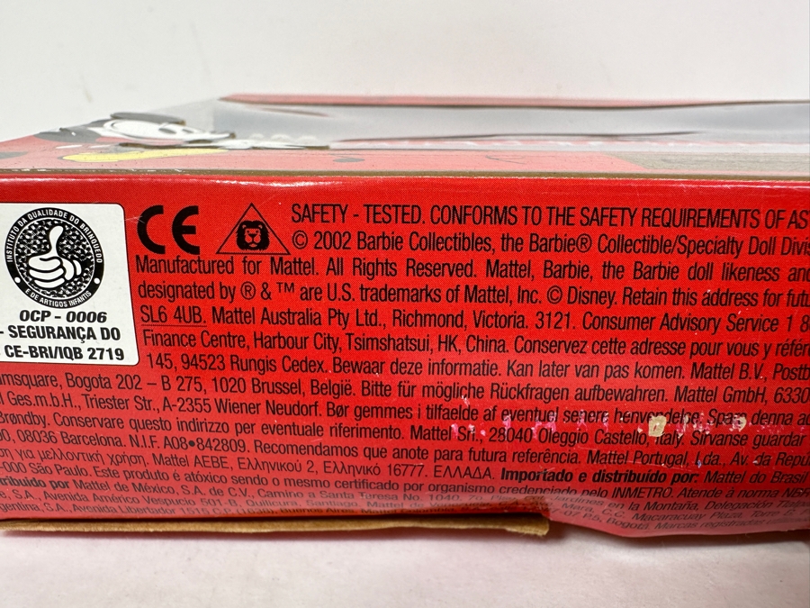 Vintage 2002 Mattel Barbie Collectibles Collector Edition Mickey & Minnie Barbie Doll With Box [Photo 6]