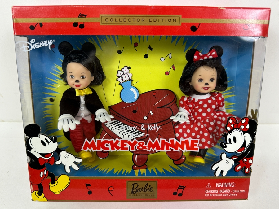 Vintage 2002 Mattel Barbie Collectibles Collector Edition Mickey & Minnie Barbie Doll With Box [Photo 2]