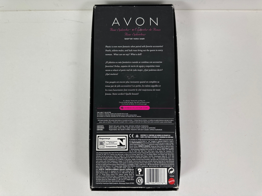 Vintage 2010 Mattel Barbie Pink Label Rose Splendor In Box T4349 [Photo 6]