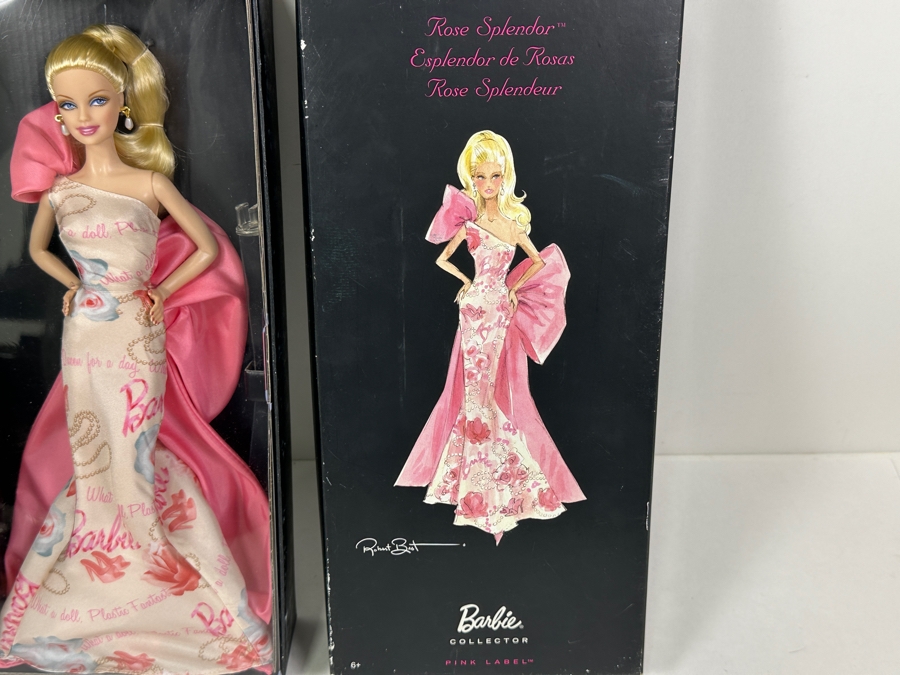 Vintage 2010 Mattel Barbie Pink Label Rose Splendor In Box T4349 [Photo 4]