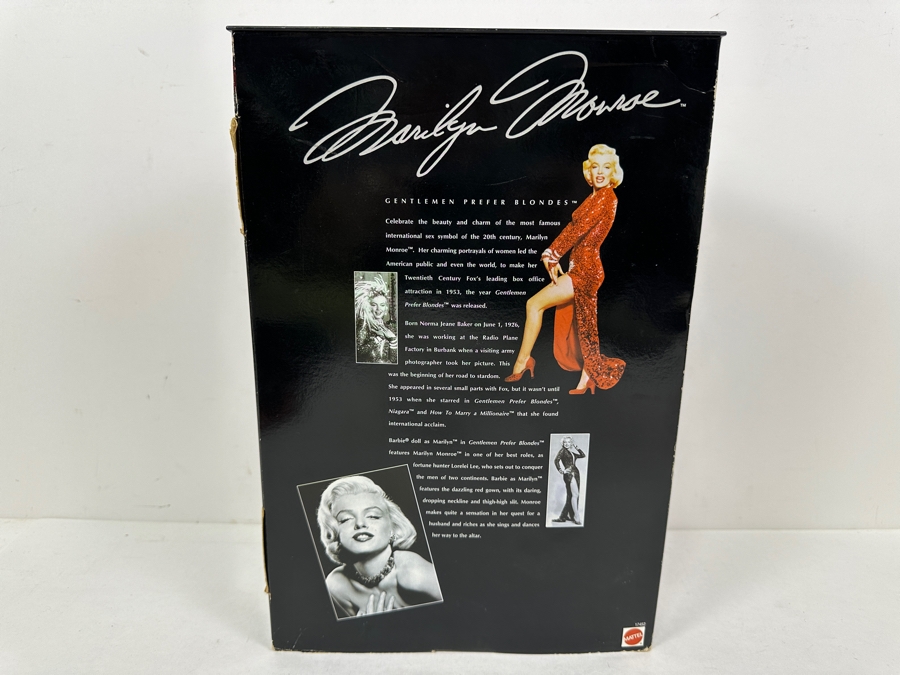 Vintage 1997 Mattel Barbie Collector Edition Hollywood Legends Collection Barbie As Marilyn Gentlemen Prefer Blondes In Box 17452 [Photo 5]