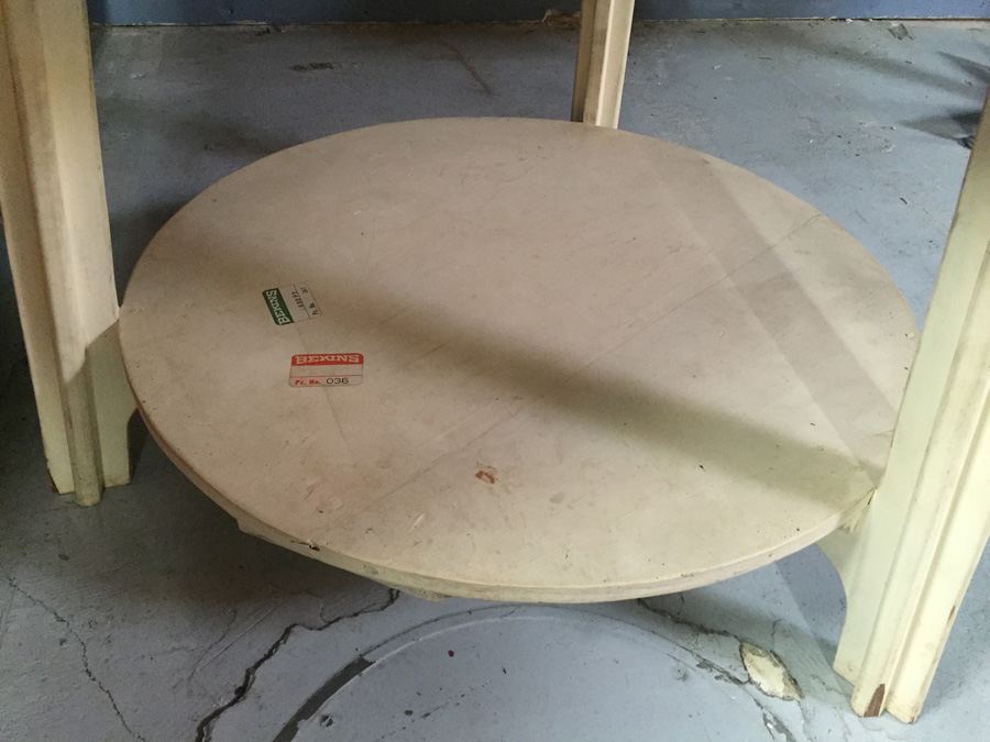 White 2-Tier Custom Side Table [Photo 7]