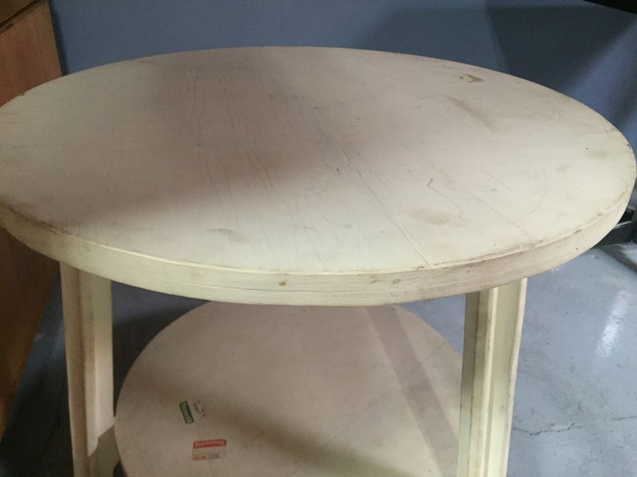 White 2-Tier Custom Side Table [Photo 6]