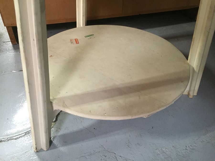 White 2-Tier Custom Side Table [Photo 4]