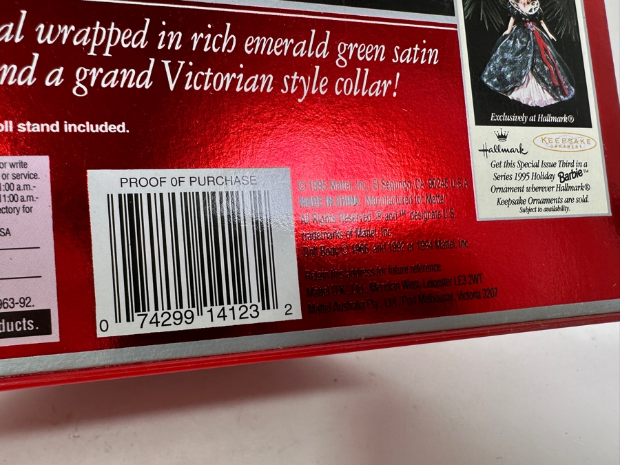 Vintage 1995 Mattel Barbie Special Edition Happy Holidays 14123 [Photo 6]