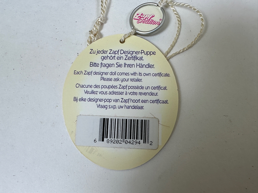 New German Zapf Creations Designer Collection Doll In Box Til Von Bettine Klemm 22'H [Photo 11]