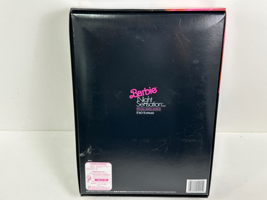 Vintage 1991 Mattel Barbie Night Sensations Special Limited Edition FAO Schwarz Barbie Doll With Box 2921 [Photo 7]