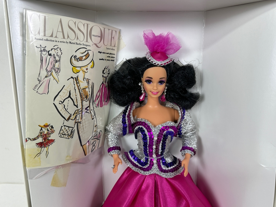 Vintage 1993 Mattel Classique Collection Opening Night Barbie Doll With Box 10148 [Photo 3]