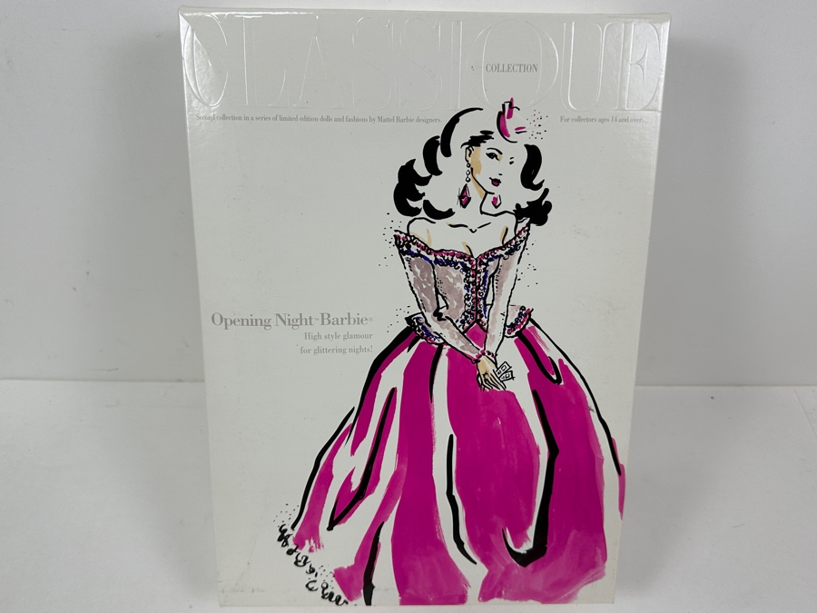 Vintage 1993 Mattel Classique Collection Opening Night Barbie Doll With Box 10148 [Photo 2]