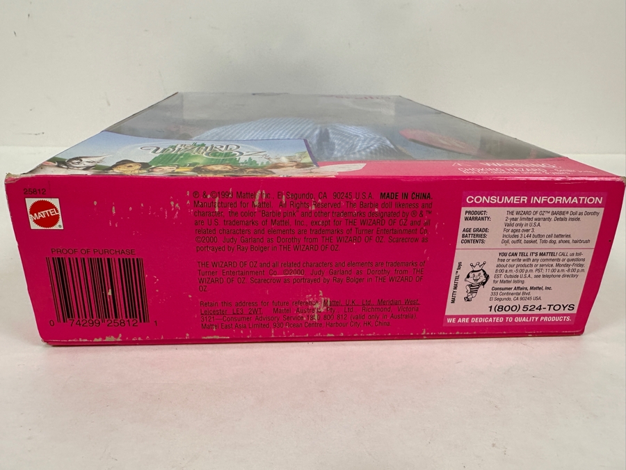  Vintage 1999 Mattel Barbie As Dorothy From The Wizard Of Oz With Box 25812 [Photo 6]