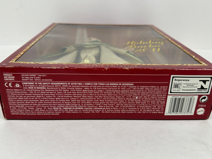 Vintage 2011 Mattel Holiday Barbie Doll With Box T7914 [Photo 5]