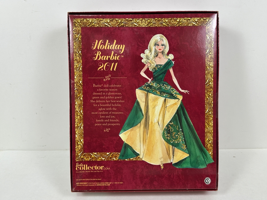 Vintage 2011 Mattel Holiday Barbie Doll With Box T7914 [Photo 4]
