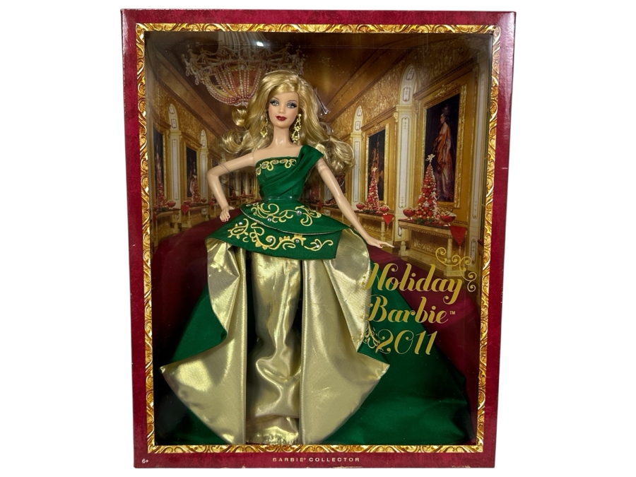 Vintage 2011 Mattel Holiday Barbie Doll With Box T7914