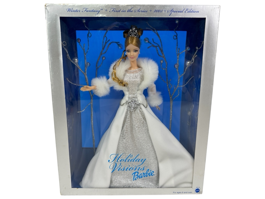 Vintage 2003 Mattel Winter Fantasy First In The Series Special Edition Barbie Doll With Box B2519