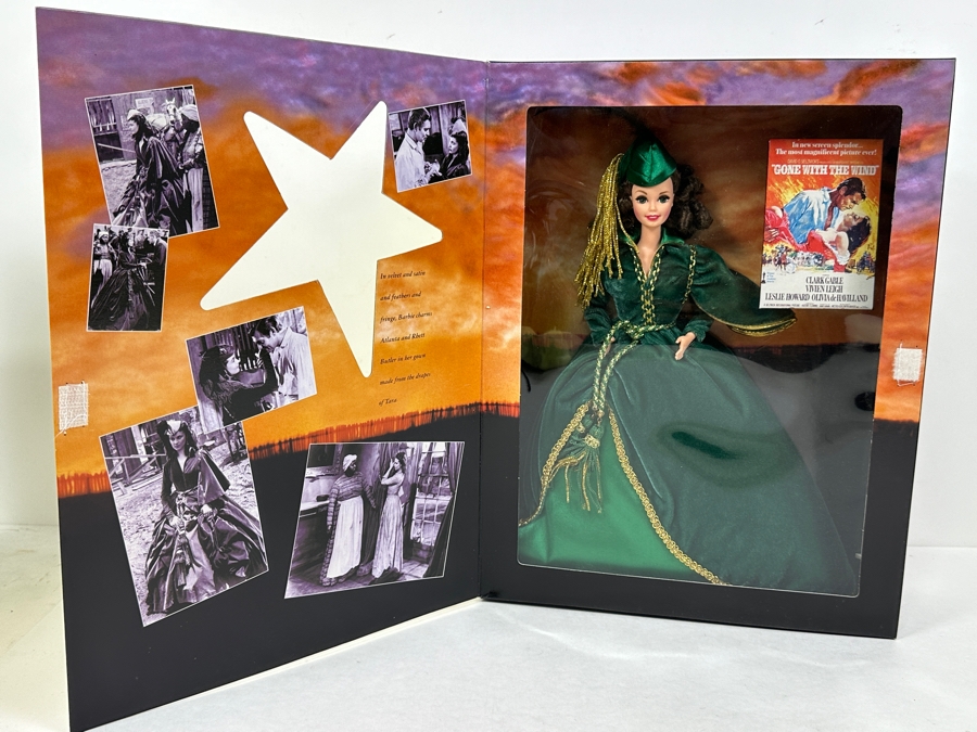 Vintage 1994 Mattel Hollywood Legends Collection Scarlett O'Hara Gone With The Wind Barbie Doll With Box 12045 [Photo 4]