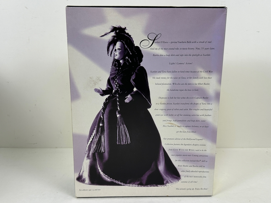 Vintage 1994 Mattel Hollywood Legends Collection Scarlett O'Hara Gone With The Wind Barbie Doll With Box 12045 [Photo 7]