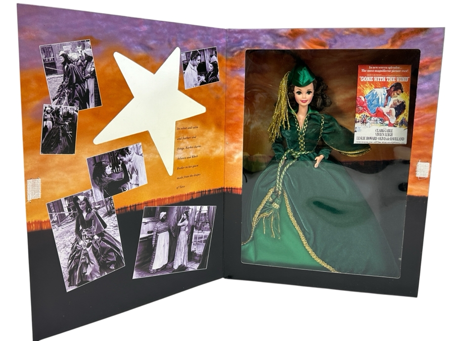 Vintage 1994 Mattel Hollywood Legends Collection Scarlett O'Hara Gone With The Wind Barbie Doll With Box 12045 [Photo 1]