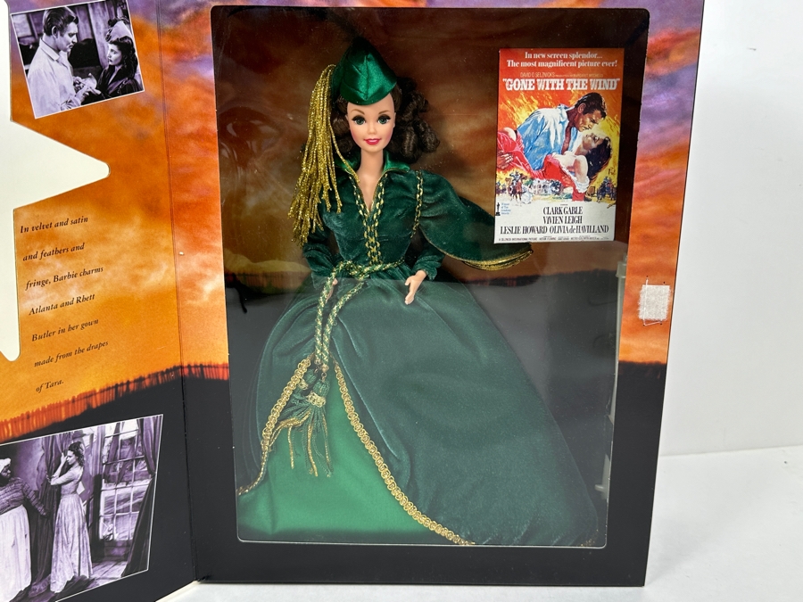 Vintage 1994 Mattel Hollywood Legends Collection Scarlett O'Hara Gone With The Wind Barbie Doll With Box 12045 [Photo 5]