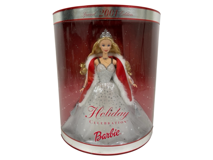 Vintage 2001 Mattel Special Edition Holiday Celebration Barbie Doll With Box [Photo 1]