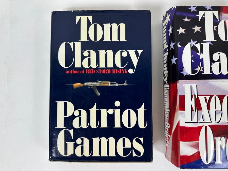Just Added - (3) First Edition Hardcover Tom Clancy Books: Patriot Games, Executive Orders & Debt Of Honor [Photo 2]