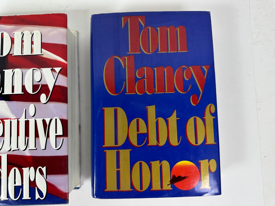 Just Added - (3) First Edition Hardcover Tom Clancy Books: Patriot Games, Executive Orders & Debt Of Honor [Photo 4]