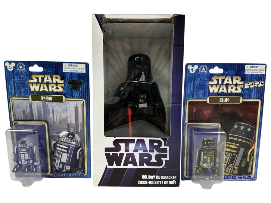 New Star Wars Darth Vader Nutcracker, New Disney Star Wars R2-D60 Droid & New Disney Star Wars R5-M4 Droid