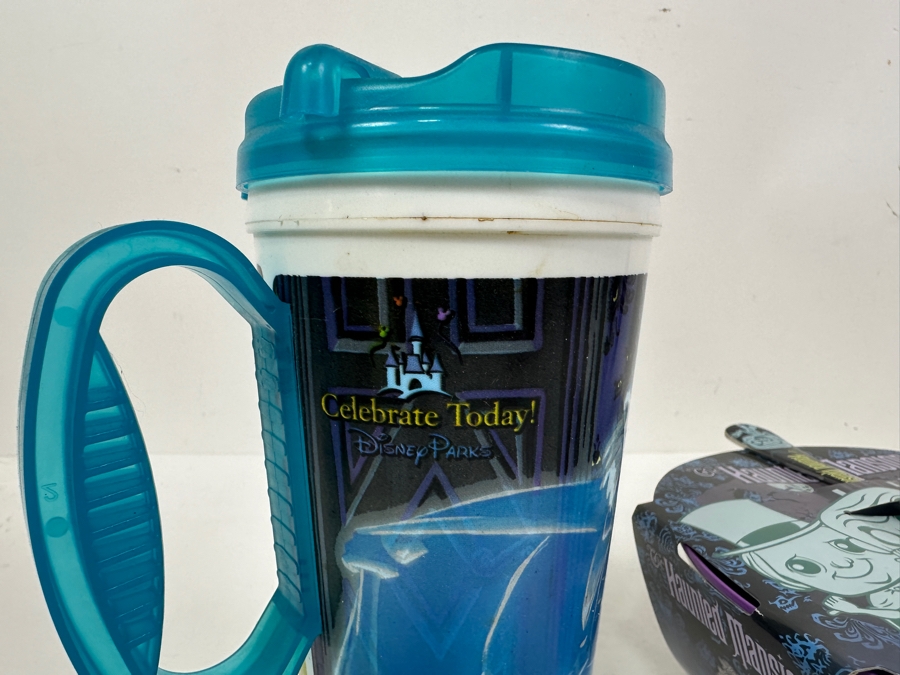 New Disney The Haunted Mansion Bowl & Spoon Set By Funko & Pair Of Disney The Haunted Mansion Drink Cups [Photo 11]
