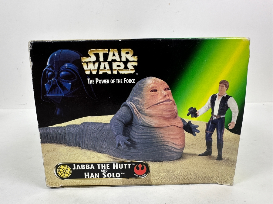 Vintage 1997 New Kenner Star Wars Jabba The Hutt And Han Solo [Photo 6]