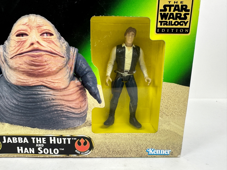 Vintage 1997 New Kenner Star Wars Jabba The Hutt And Han Solo [Photo 2]