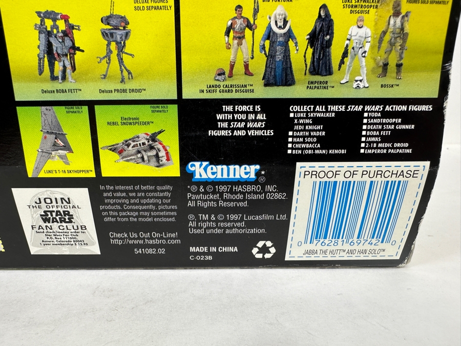 Vintage 1997 New Kenner Star Wars Jabba The Hutt And Han Solo [Photo 5]