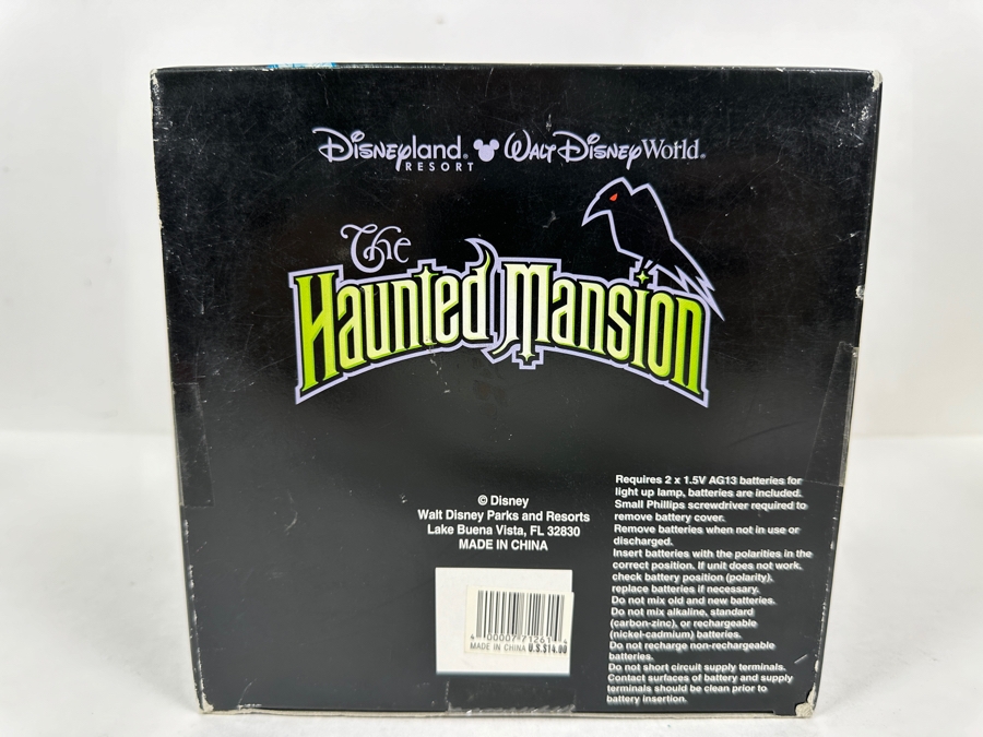 Disneyland The Haunted Mansion Skeleton Hitchhiking Ghost Action Figure With Light-Up Display Base New In Box [Photo 8]