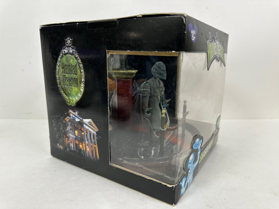 Disneyland The Haunted Mansion Skeleton Hitchhiking Ghost Action Figure With Light-Up Display Base New In Box [Photo 4]
