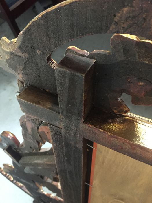 Large Beautifully Ornate Gilded Wooden Mirror [Photo 7]