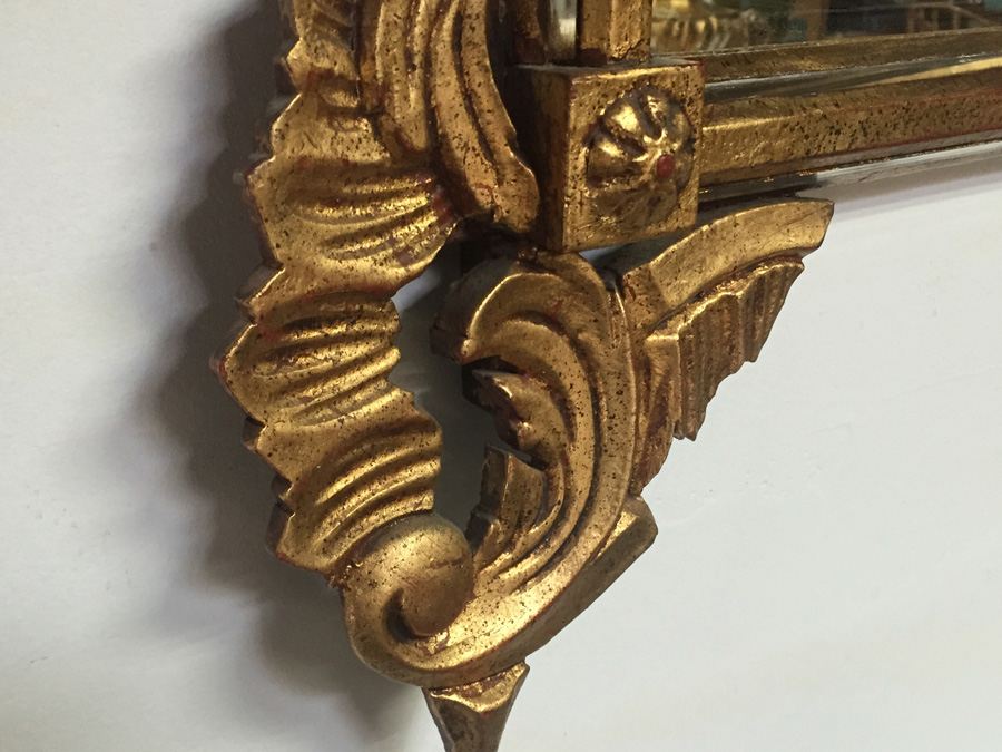 Large Beautifully Ornate Gilded Wooden Mirror [Photo 17]