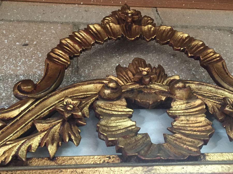 Large Beautifully Ornate Gilded Wooden Mirror [Photo 21]