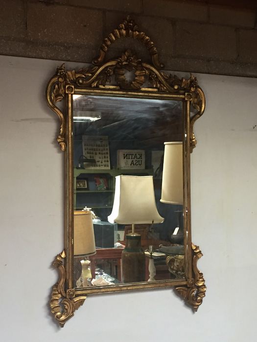 Large Beautifully Ornate Gilded Wooden Mirror [Photo 12]