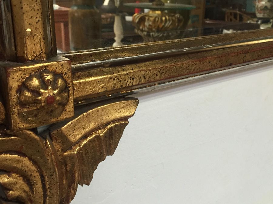 Large Beautifully Ornate Gilded Wooden Mirror [Photo 19]