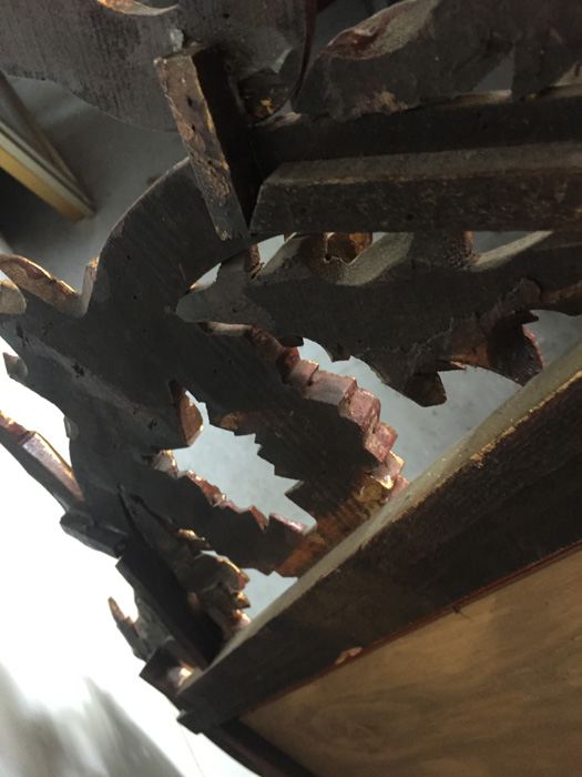 Large Beautifully Ornate Gilded Wooden Mirror [Photo 9]