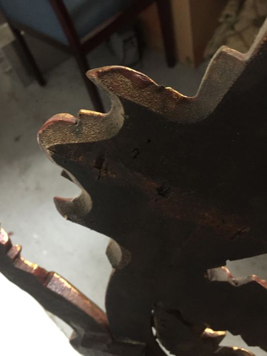 Large Beautifully Ornate Gilded Wooden Mirror [Photo 10]