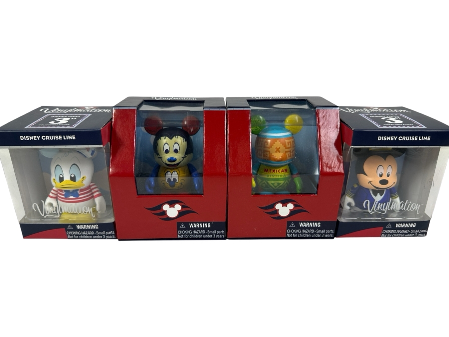 (4) Vinylmation Disney 3' Vinyl Figurines New In Box [Photo 1]