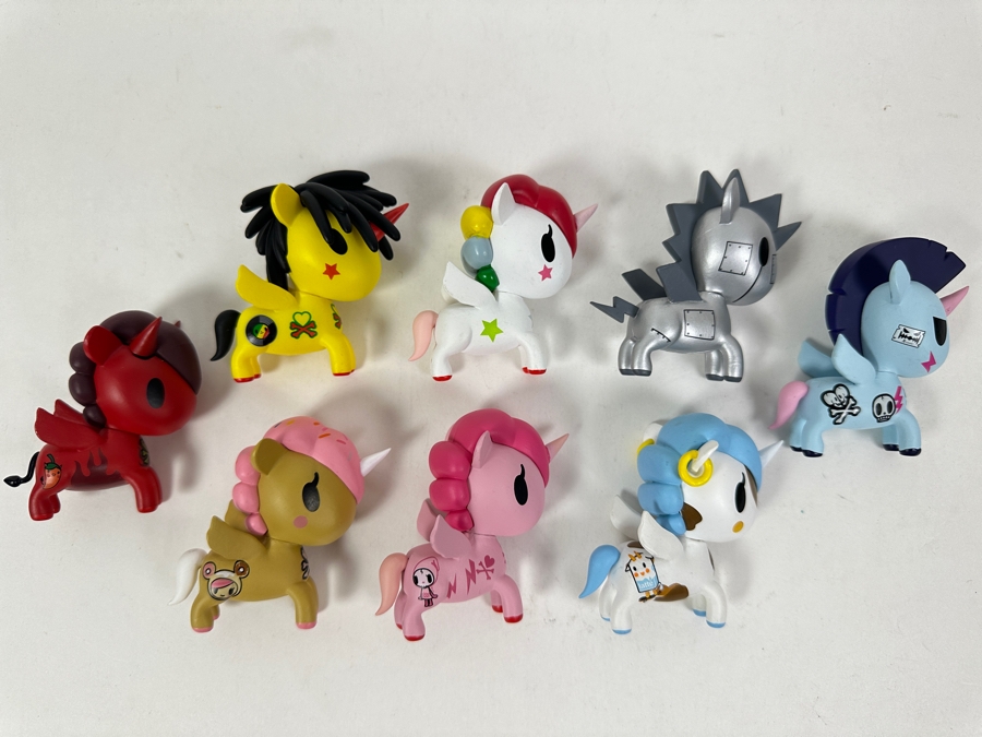 (8) Tokidoki Unicorno Vinyl Figurines 2.5'H [Photo 2]