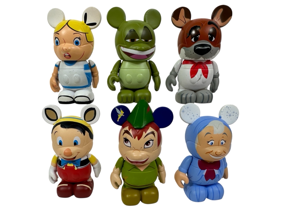(6) Vinylmation Animation Series 1 Disney Vinyl Miniature Figurines 3'H [Photo 1]