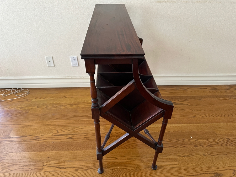 Stunning Mahogany Book Trough 36.5W X 15D X 33.5H [Photo 7]