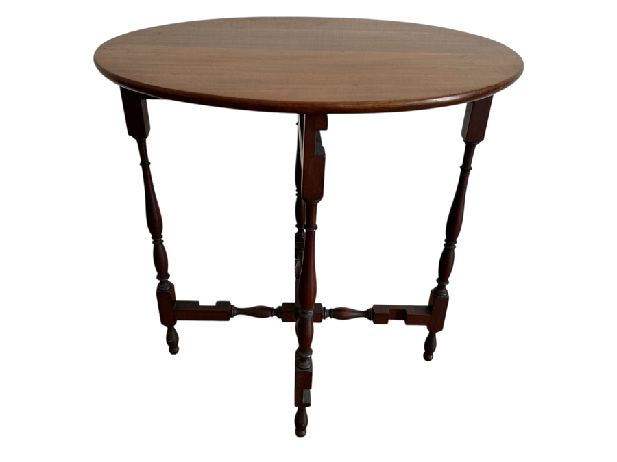 Vintage Gateleg Oval Folding Table 24W X 17D X 24.5H [Photo 1]