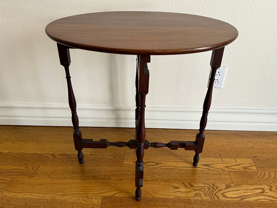 Vintage Gateleg Oval Folding Table 24W X 17D X 24.5H [Photo 2]