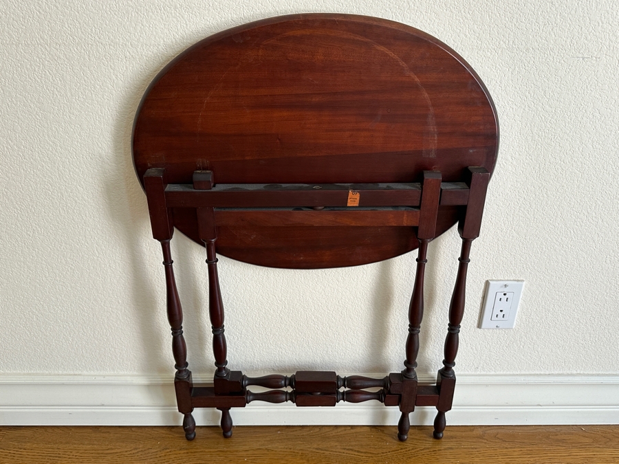 Vintage Gateleg Oval Folding Table 24W X 17D X 24.5H [Photo 7]