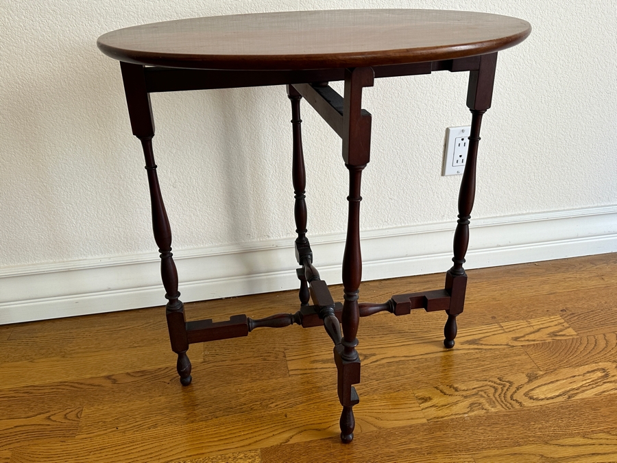 Vintage Gateleg Oval Folding Table 24W X 17D X 24.5H [Photo 5]